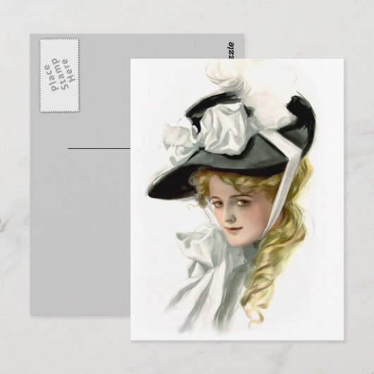 De zwarte Bonnet Briefkaart (Voorkant / Achterkant)