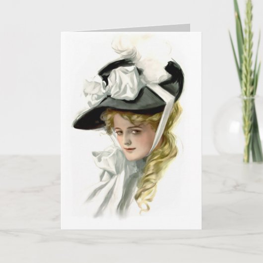 De zwarte Bonnet Kaart (Voorkant)