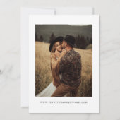 De zwarte bruiloft van de terugkeer bewaart de Dat Save The Date (Achterkant)