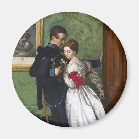 De zwarte Brunswicker van John Everett Millais Magneet (Voorkant)