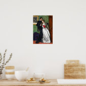 De zwarte Brunswicker van John Everett Millais Poster (Keuken)