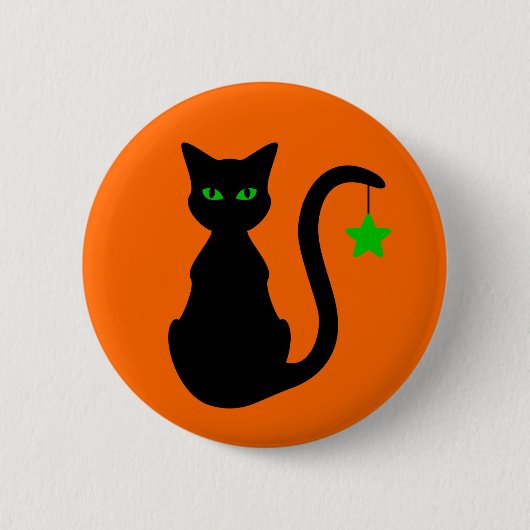 De zwarte Button van de Kat (Voorkant)