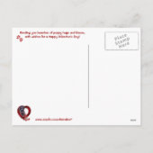 De zwarte Cocker-spaniël #2 u heeft de Omhelzingen Feestdagenkaart (Achterkant)