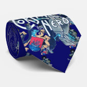 DE ZWARTE CORSAIR blauw Stropdas (Opgerold)