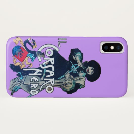 DE ZWARTE CORSAIR Case-Mate iPhone CASE (Achterkant (horizontaal))