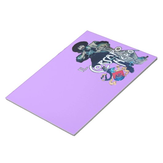 DE ZWARTE CORSAIR NOTITIEBLOK (Schuin)