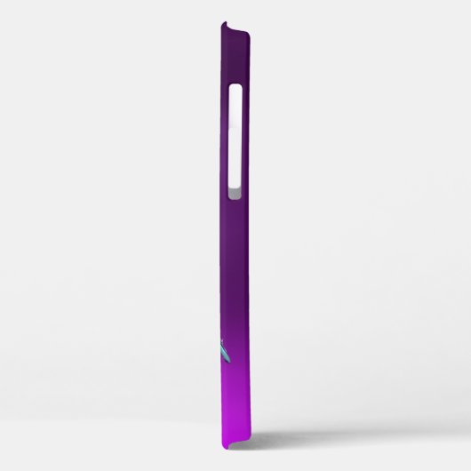 DE ZWARTE CORSAIR paars Case-Mate iPhone Case (Achterkant / Links)