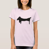 De Zwarte Dachshund T-shirt (Voorkant)