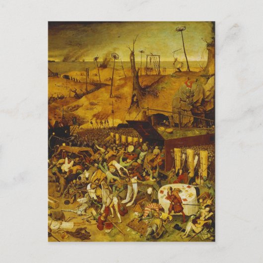 De zwarte dood van de Bijbel van Toggenburg 1411 Briefkaart (Voorkant)