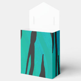 De Zwarte en Blauwgroen Druk van de tijger Bedankdoosjes
