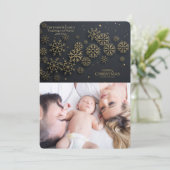 De zwarte en Gouden Kaart van de Vakantie van de (Staand voorkant)