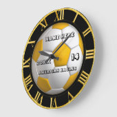 De zwarte en goudklok van Voetbal met de Naam van  Grote Klok (Hoek)