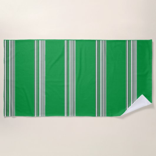 De zwarte en Groene Handdoek van het Strand (Voorkant)