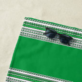 De zwarte en Groene Handdoek van het Strand (In situ)