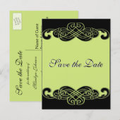 De zwarte en Groene Rol van de Peer sparen het Bri Aankondigingskaart (Voorkant / Achterkant)