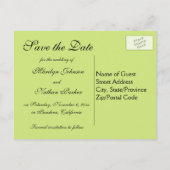 De zwarte en Groene Rol van de Peer sparen het Bri Aankondigingskaart (Achterkant)