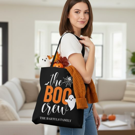De zwarte en Oranje aangepaste boorhalloween van d Tote Bag