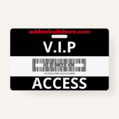 De zwarte en Rode Medewerker van de Aangepaste Naa Badge (Achterkant)