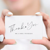 De zwarte en witte bruiloft van de begroting danke notitiekaartje