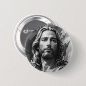 De zwarte en witte Button (Voorkant /achterkant)
