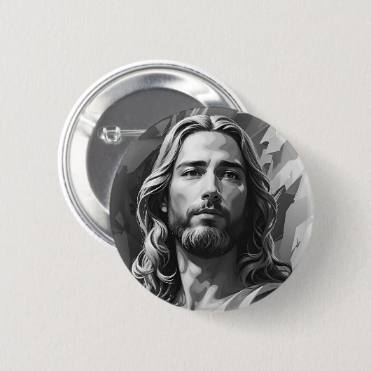 De zwarte en witte Button (Voorkant /achterkant)