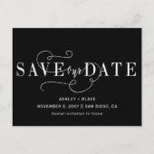 De zwarte en Witte Calligrafie van het Manuscript  Aankondigingskaart (Voorkant)