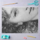 De zwarte en witte dame tissuepapier (Craft)