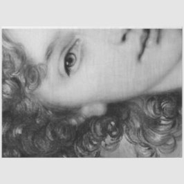 De zwarte en witte dame tissuepapier