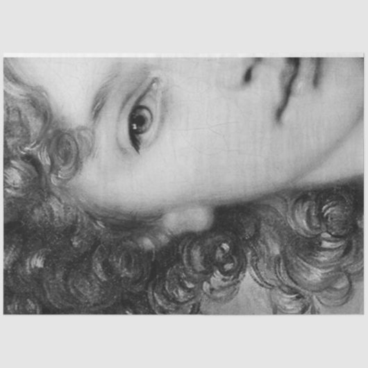 De zwarte en witte dame tissuepapier (Voorkant)