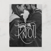 De zwarte en Witte Foto sparen de Datum Aankondigingskaart (Voorkant)