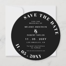 De zwarte en Witte Foto sparen de Datum Save The Date