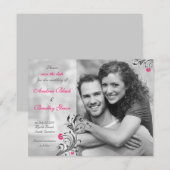 De zwarte en Witte Foto sparen de Kaart van de Dat (Voorkant / Achterkant)