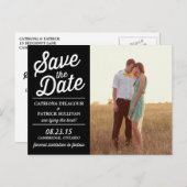 De zwarte en Witte Foto sparen het Briefkaart van  (Voorkant / Achterkant)