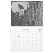 de zwarte en witte kalender*2104 kalender (Feb 2026)