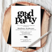 De zwarte en witte partij van het afstudeerder mod kaart