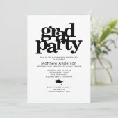 De zwarte en witte partij van het afstudeerder mod kaart (Staand voorkant)