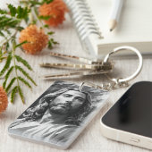 De zwarte en witte Sleutelhanger (Voorkant Rechts)