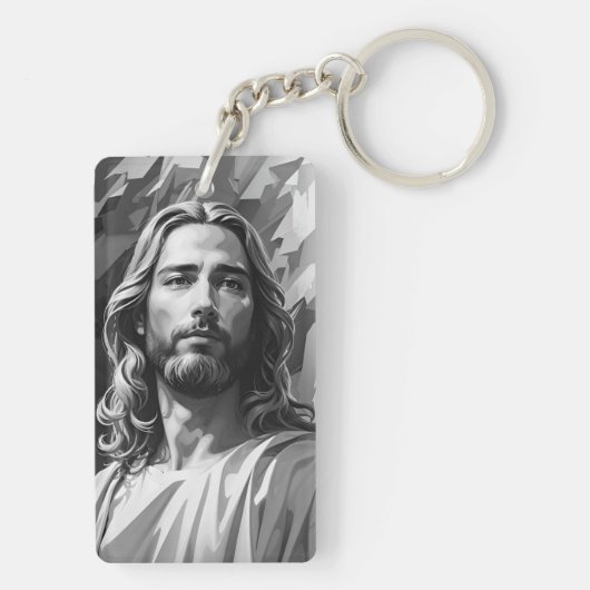 De zwarte en witte Sleutelhanger (achterkant)