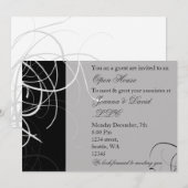 de zwarte en witte Uitnodiging van de Collectieve (Voorkant / Achterkant)