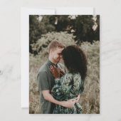 De zwarte en Witte Verzegeling van de Moderne Datu Save The Date (Achterkant)