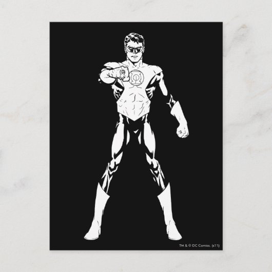 De zwarte en Witte Vooruitziende Vooruitzichten Briefkaart (Voorkant)