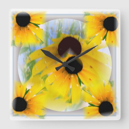 De zwarte Eyed Klok van de Muur Susans (Voorkant)