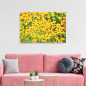 De zwarte Eyed Susans Verpakte Druk van de Kunst Canvas Afdruk (Insitu (Woonkamer))