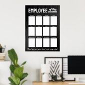 De zwarte fotowerknemer van de douane van de maand poster (Thuiskantoor)