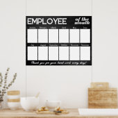 De zwarte fotowerknemer van de douane van de maand poster (Keuken)