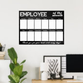 De zwarte fotowerknemer van de douane van de maand poster (Thuiskantoor)