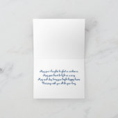 De zwarte Gelukkige Verjaardag van de Wolf Kaart (Binnen)