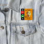 De Zwarte Geschiedenis vieren Vierkante Button 5,1 Cm (In situ)