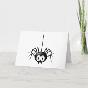 De zwarte Gift van Halloween van de Spin Leuke Kaart