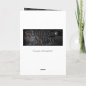 De zwarte Gotische Valentijnsdag van de Hemel van Feestdagen Kaart (Achterkant)